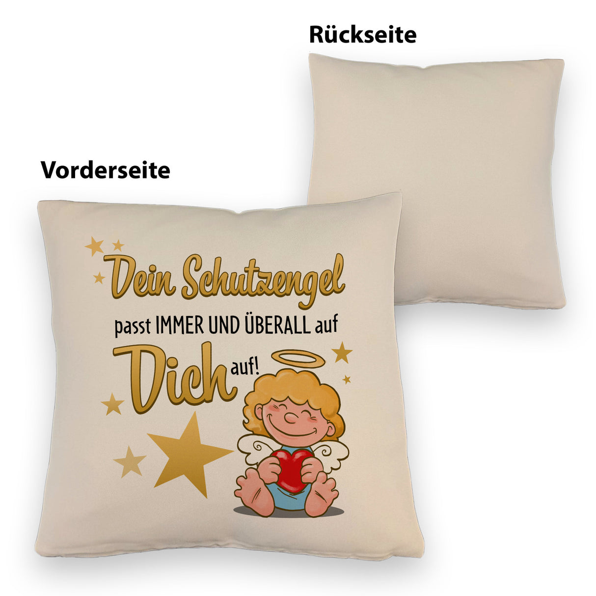Schutzengel Kissen mit Spruch