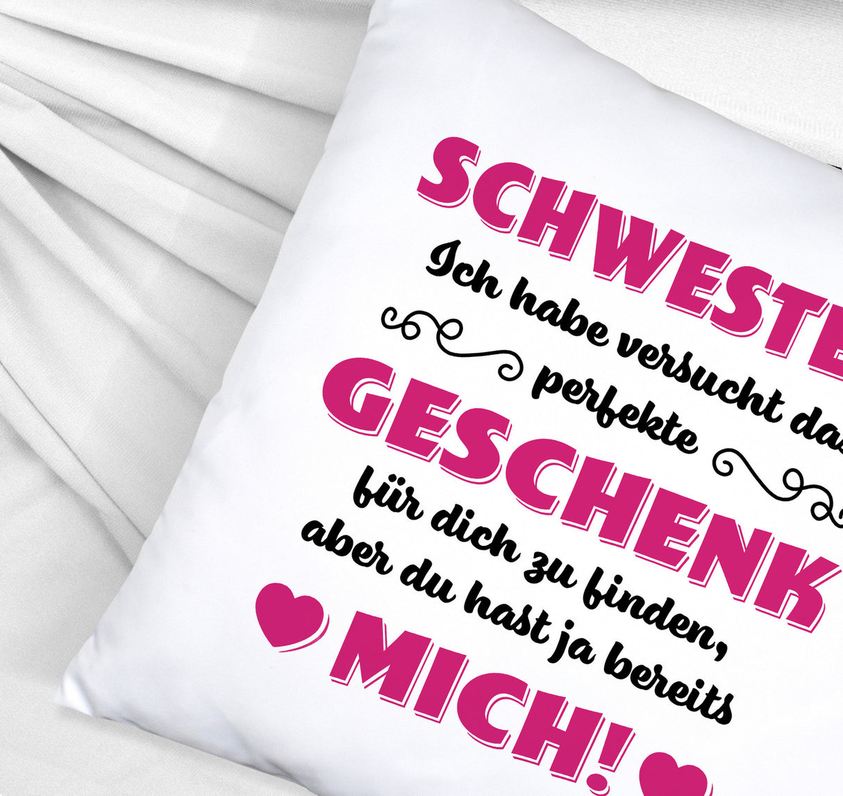 Kissen mit Spruch Mama ich habe versucht das beste Geschenk zu finden