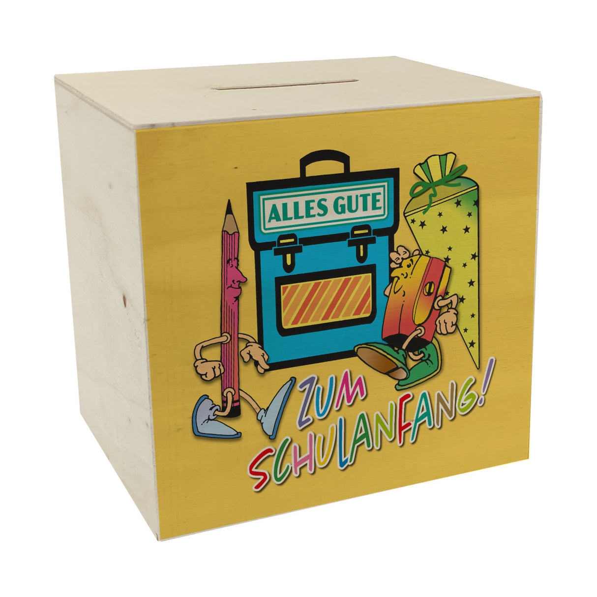 Alles Gute zum Schulanfang Spardose