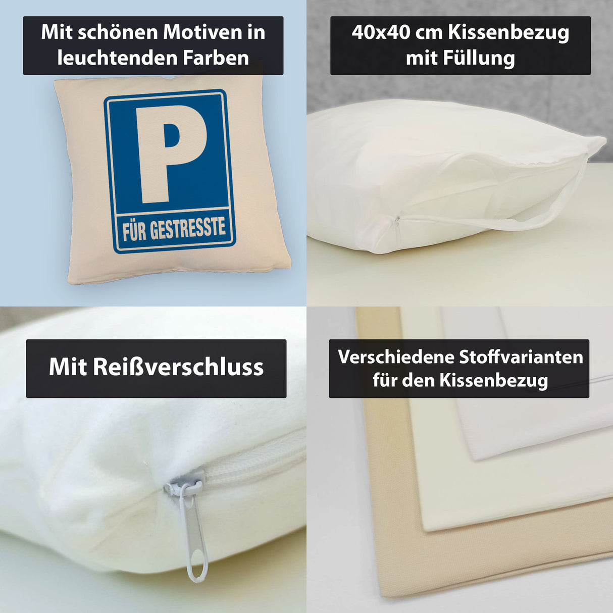 Parkplatz für Gestresste Kissen