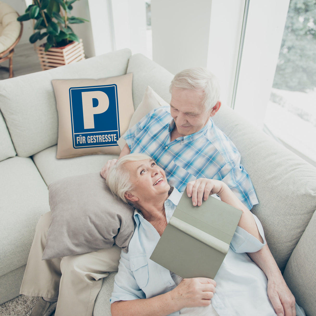 Parkplatz für Gestresste Kissen