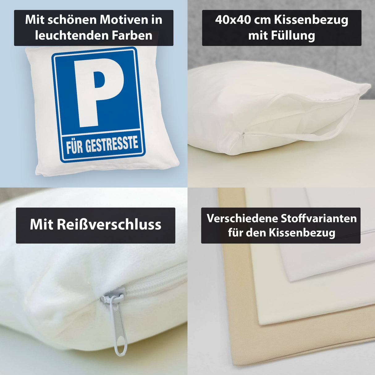 Parkplatz für Gestresste Kissen