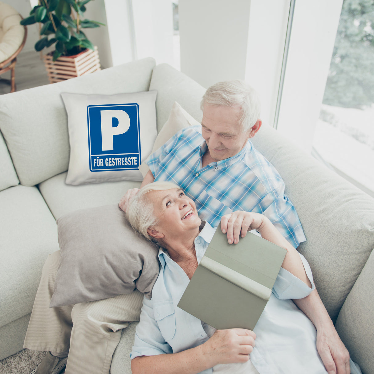 Parkplatz für Gestresste Kissen