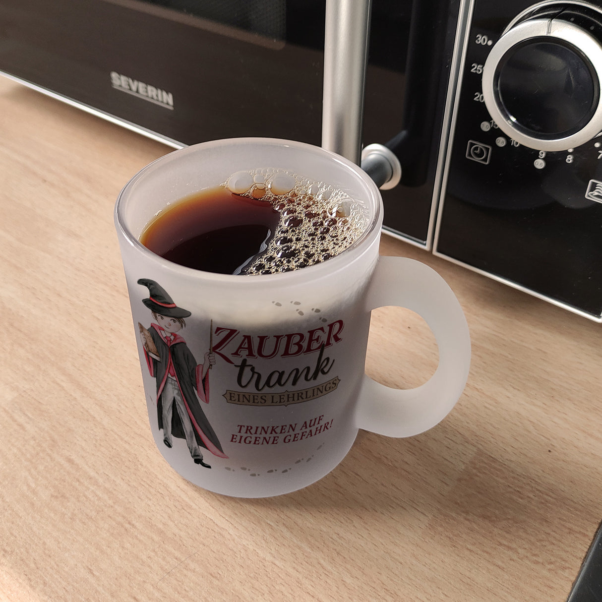 Zaubertrank Kaffeebecher mit Zauberschüler