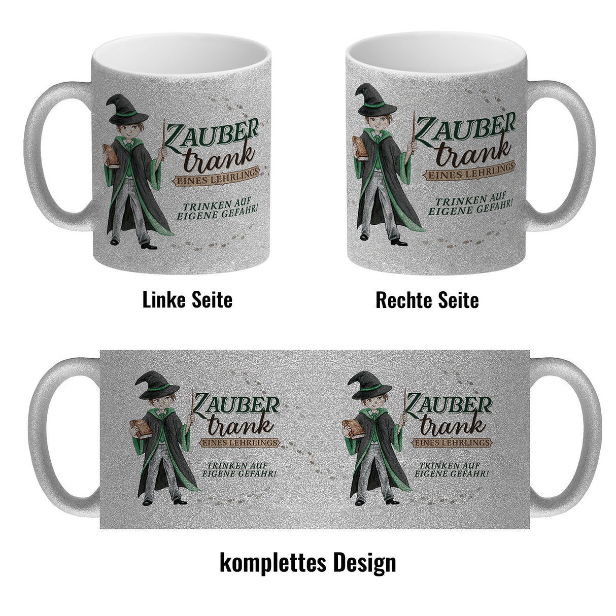 Zaubertrank Kaffeebecher mit Zauberschüler