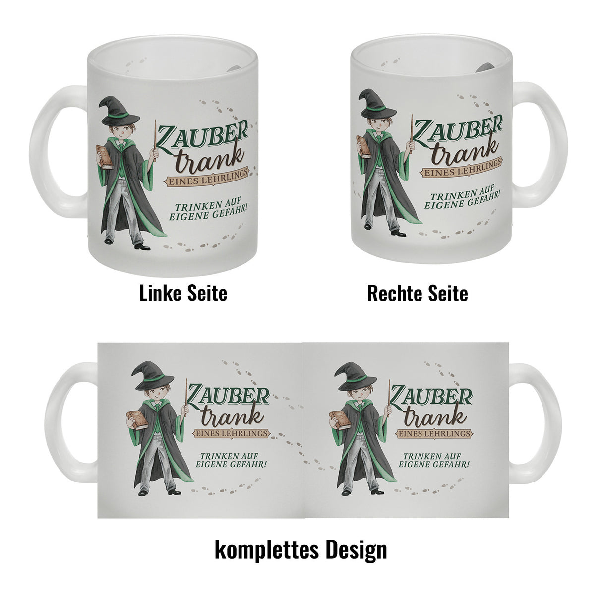 Zaubertrank Kaffeebecher mit Zauberschüler