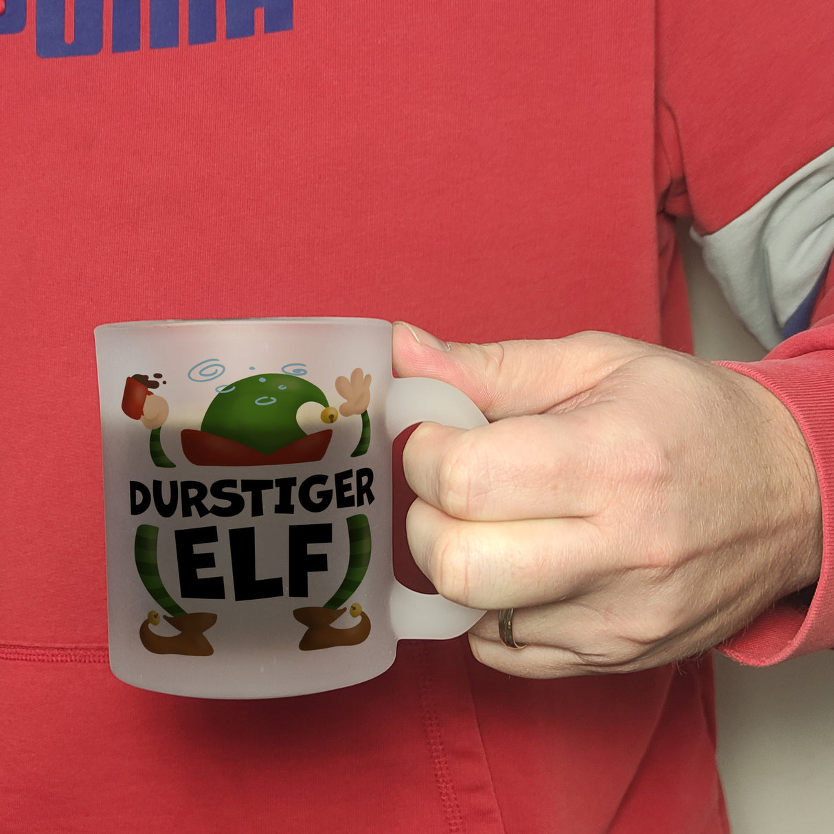 Durstiger Elf Weihnachten Kaffeebecher