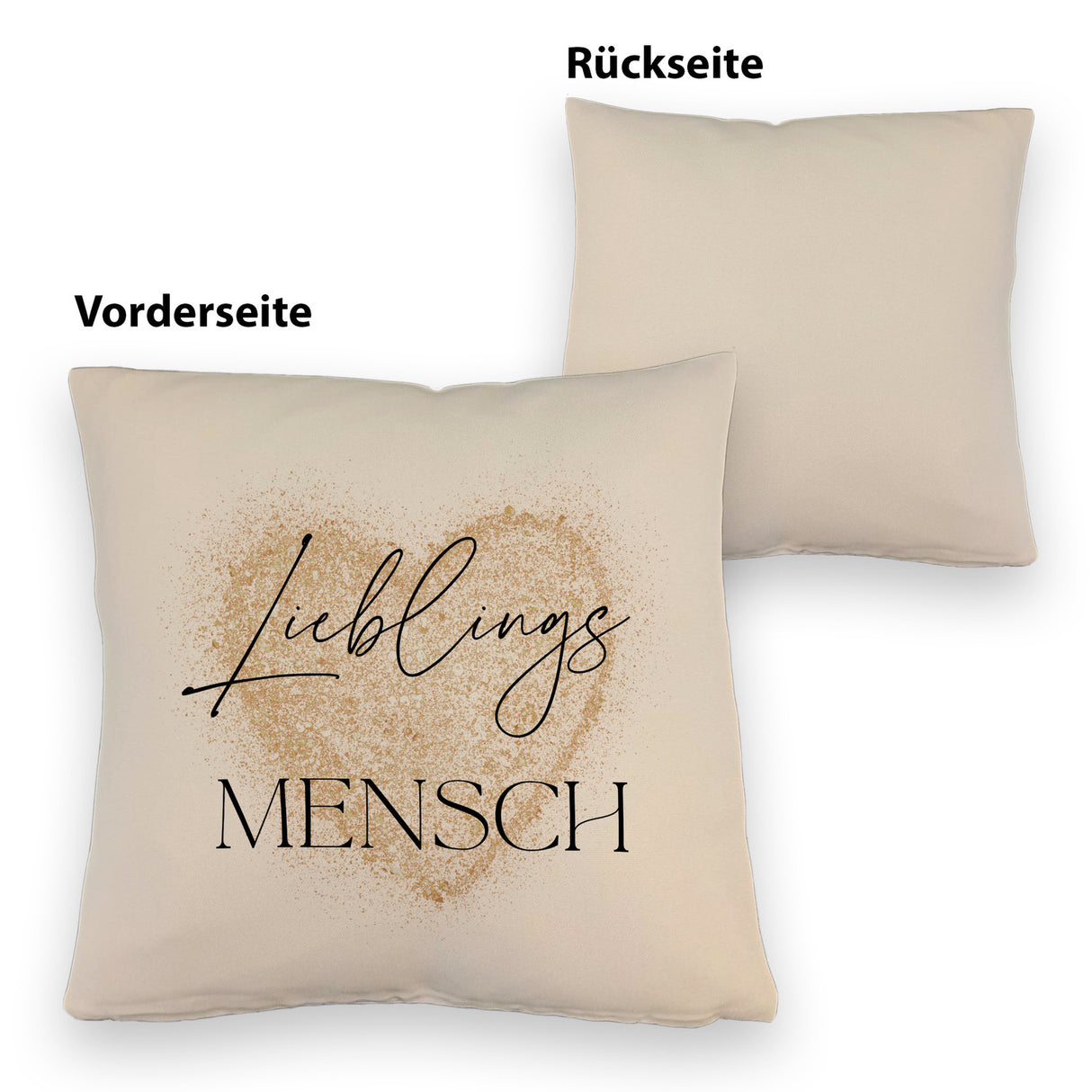 Lieblingsmensch Kissen in rosa