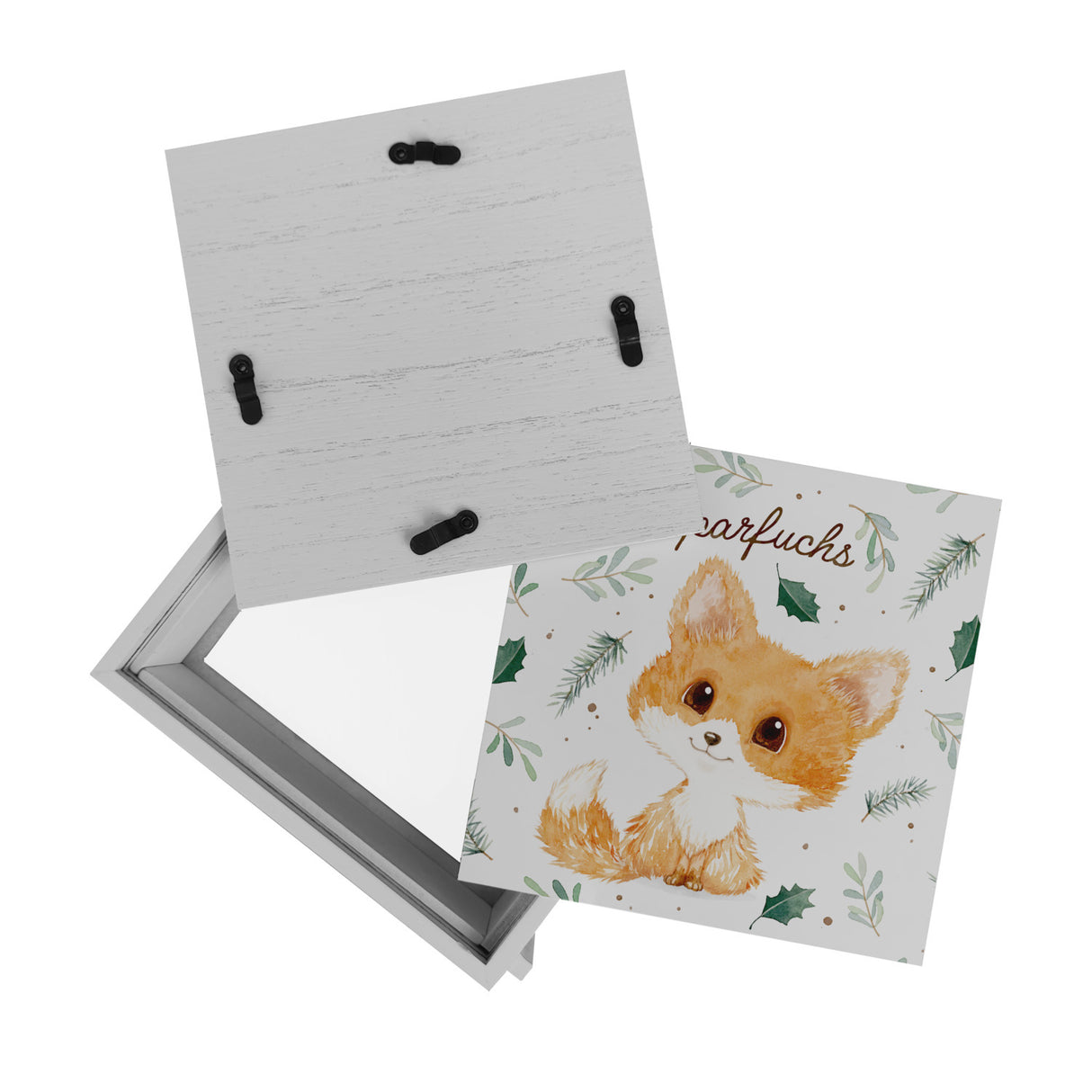 Babyfuchs Spardose mit Spruch Sparfuchs