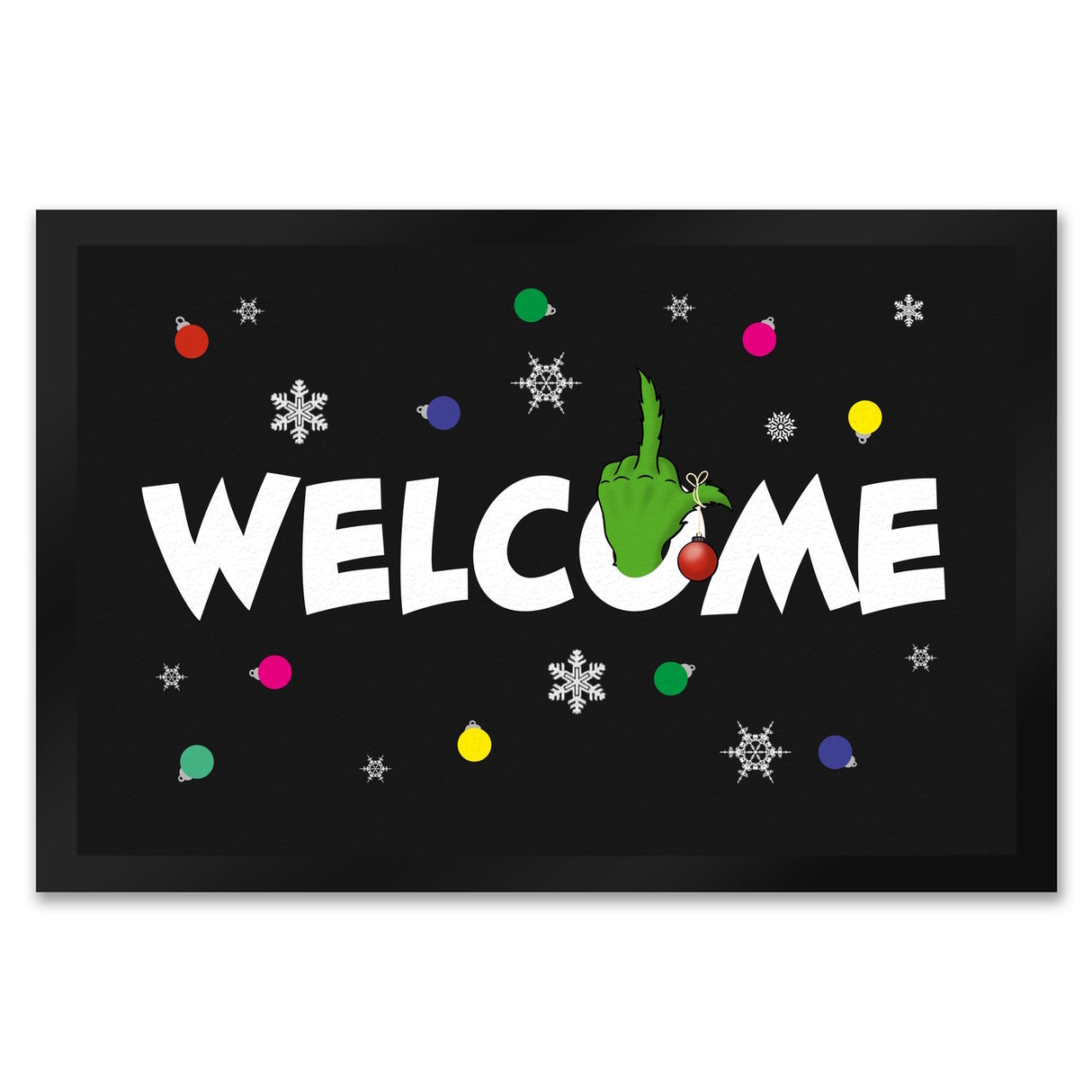 Welcome Fußmatte in 35x50 cm mit Spruch im Winterlook