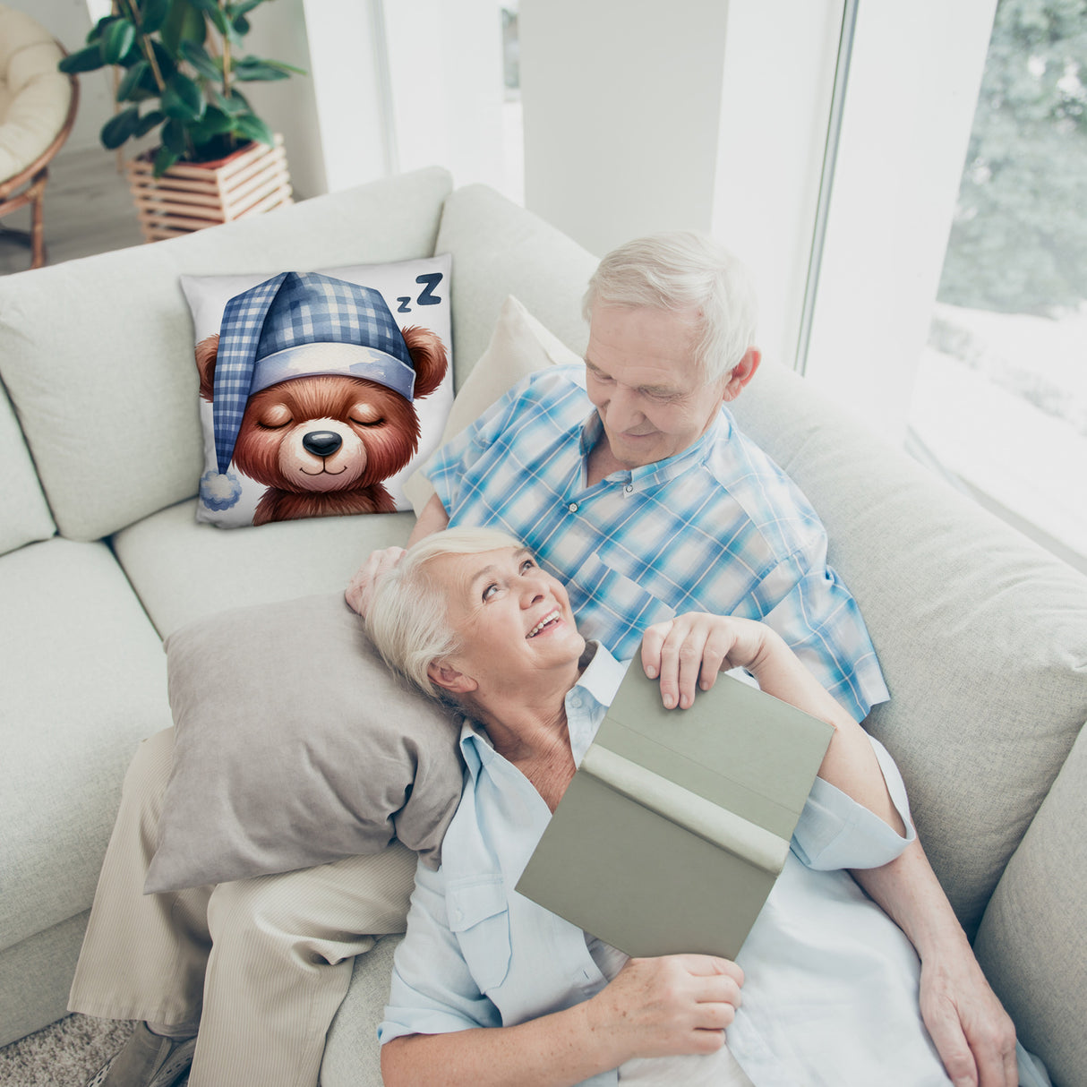 Braunbär Kissen