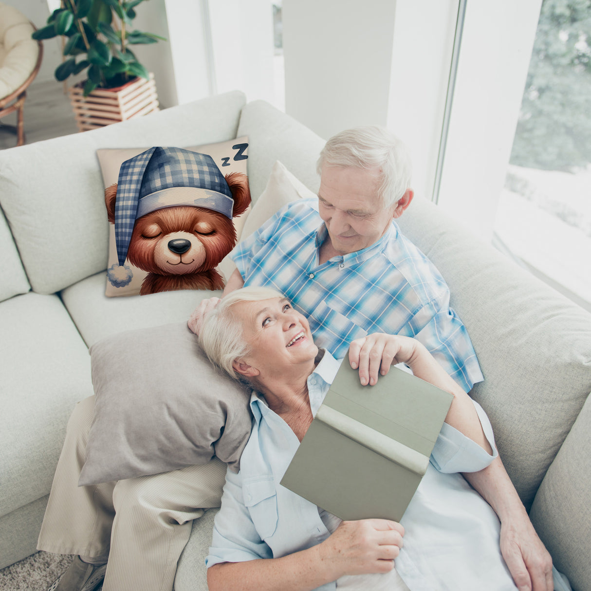 Braunbär Kissen
