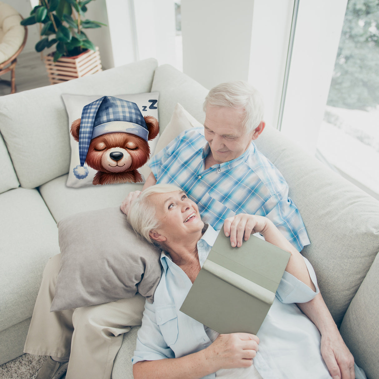 Braunbär Kissen