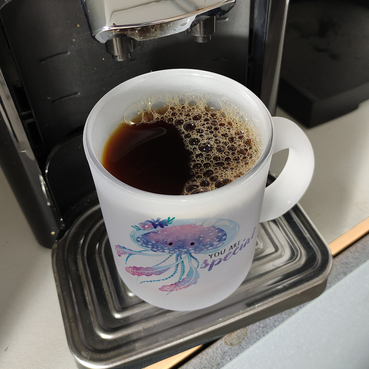 Qualle Kaffeebecher mit Spruch You are special
