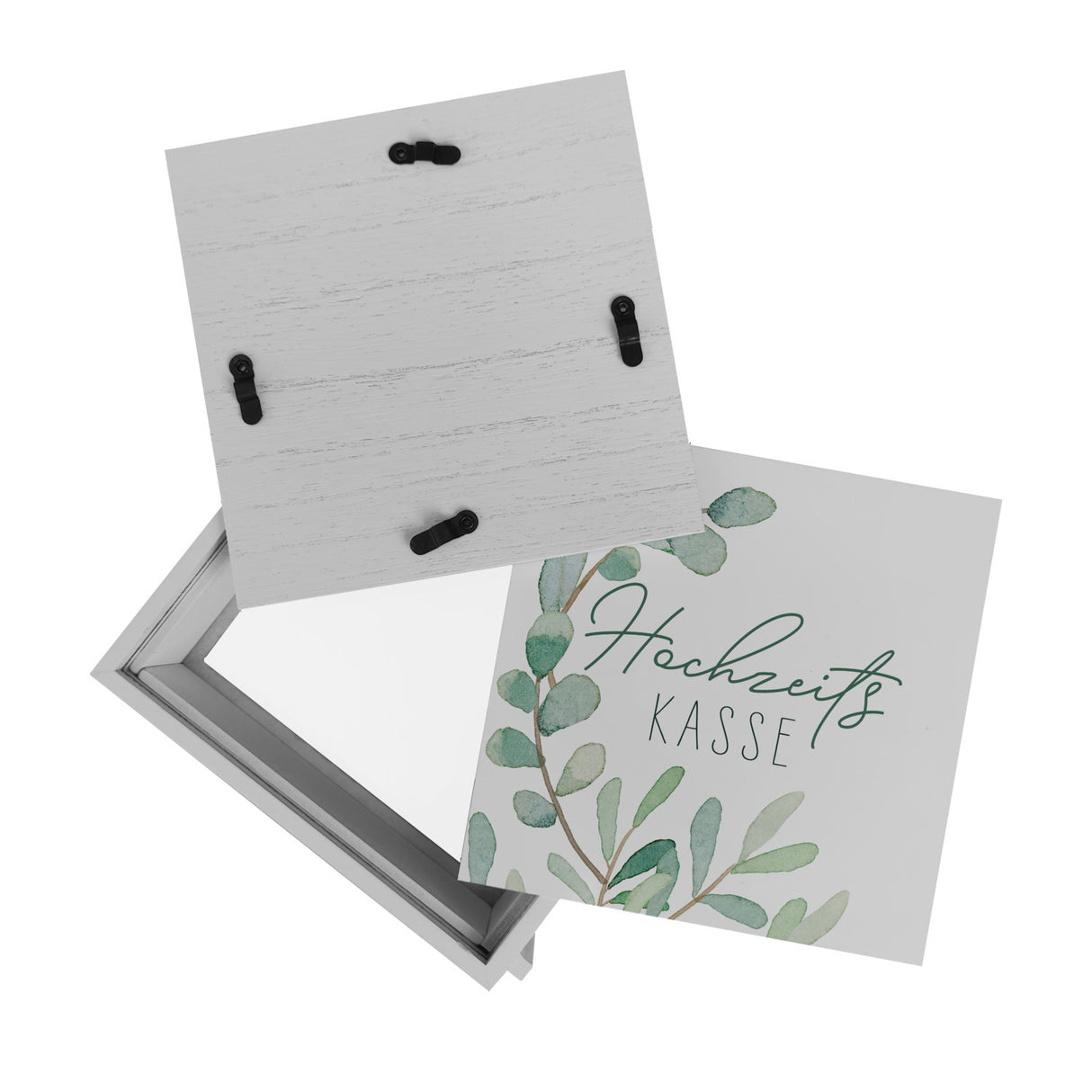 Hochzeitskasse Eukalyptus Spardose