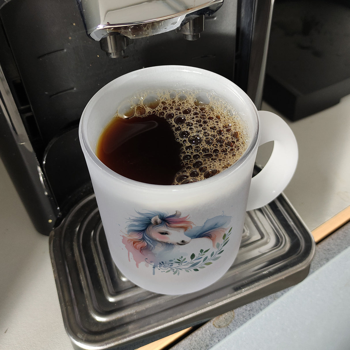 Buntes Pferd Kaffeebecher