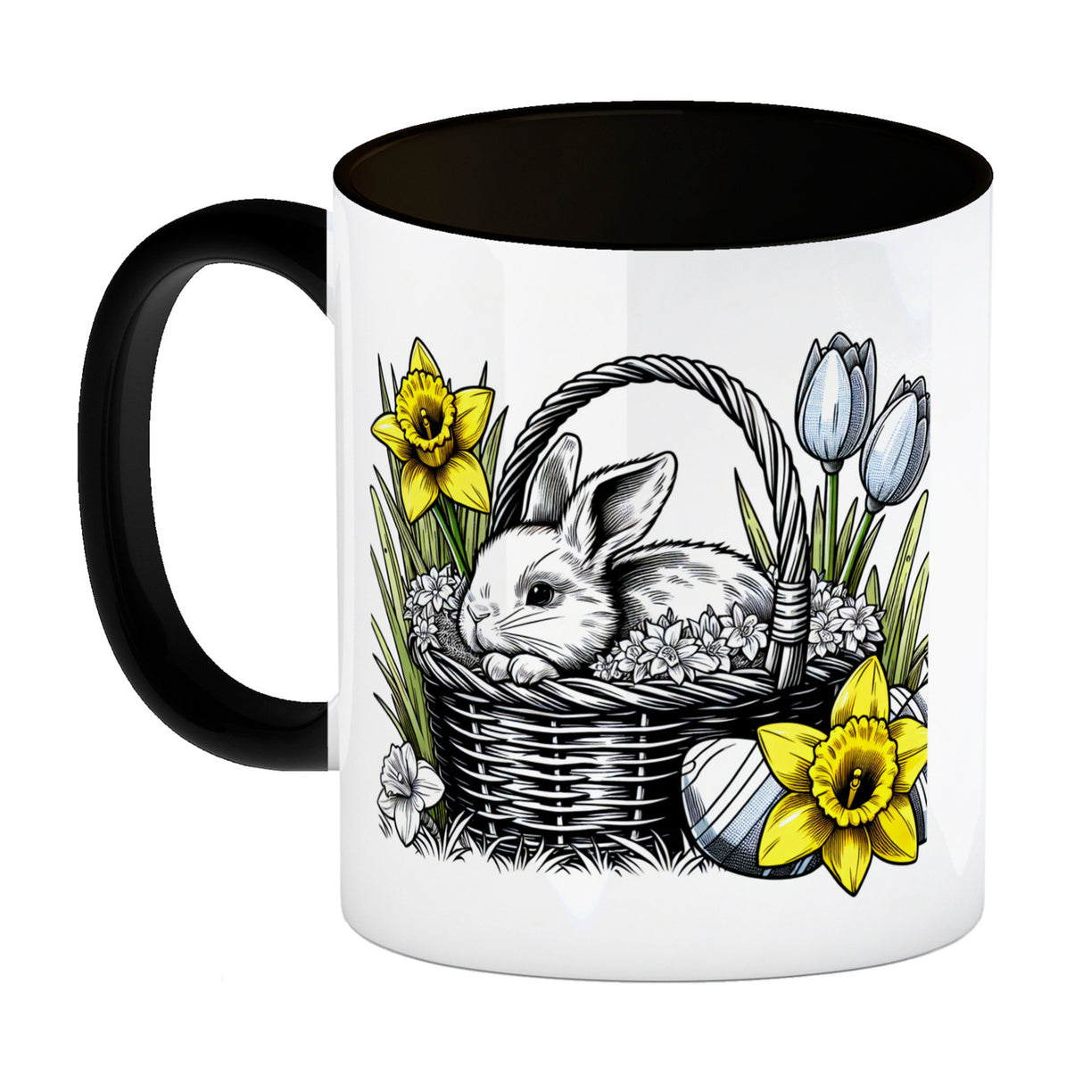 Osterhase im Osternest Kaffeebecher