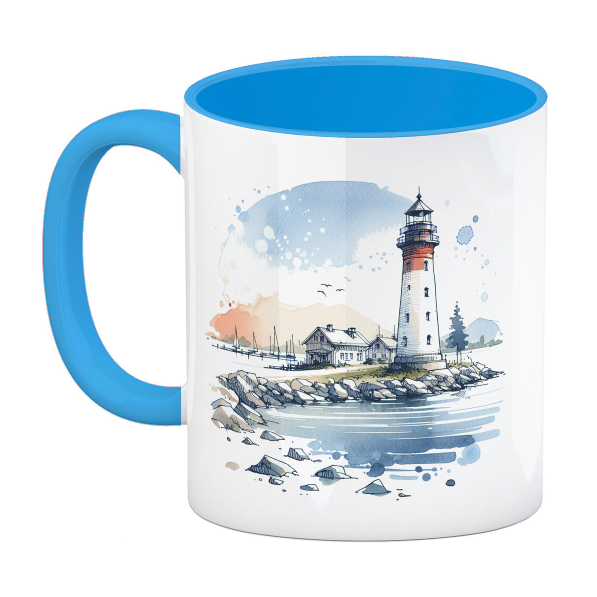 Leuchtturm Kaffeebecher