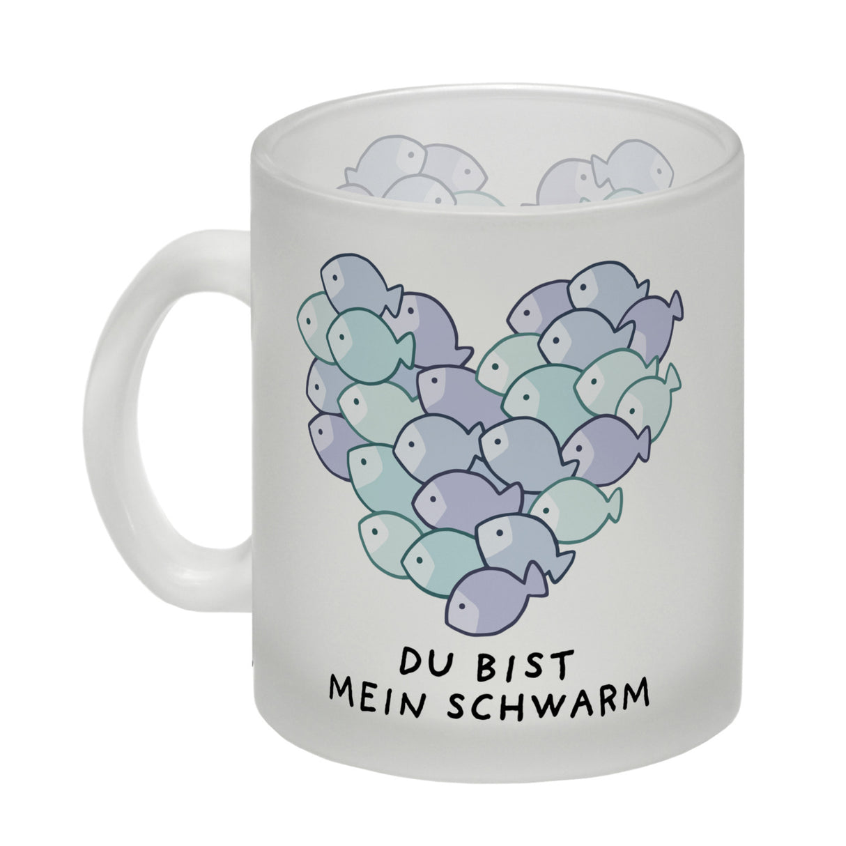 Jelly & Friends Fisch-Herz Kaffeebecher mit Spruch Du bist mein Schwarm