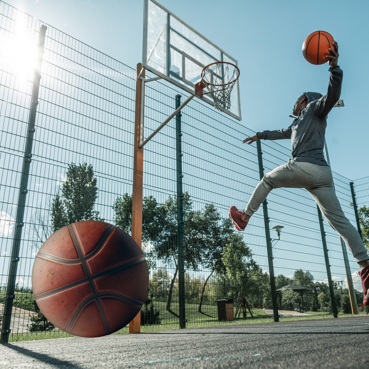 Basketball Magnet rund