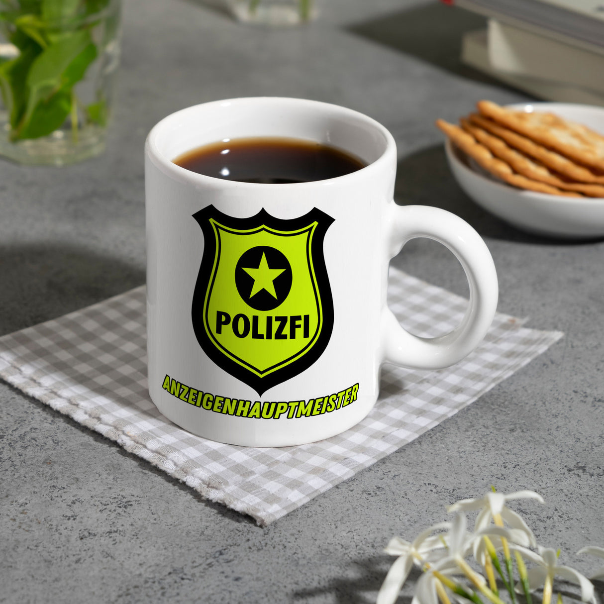 POLIZFI Anzeigenhauptmeister Kaffeebecher
