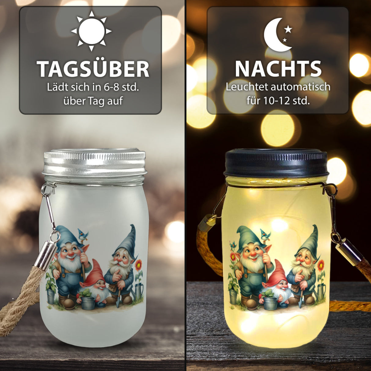 Gartenzwerge Solarlicht
