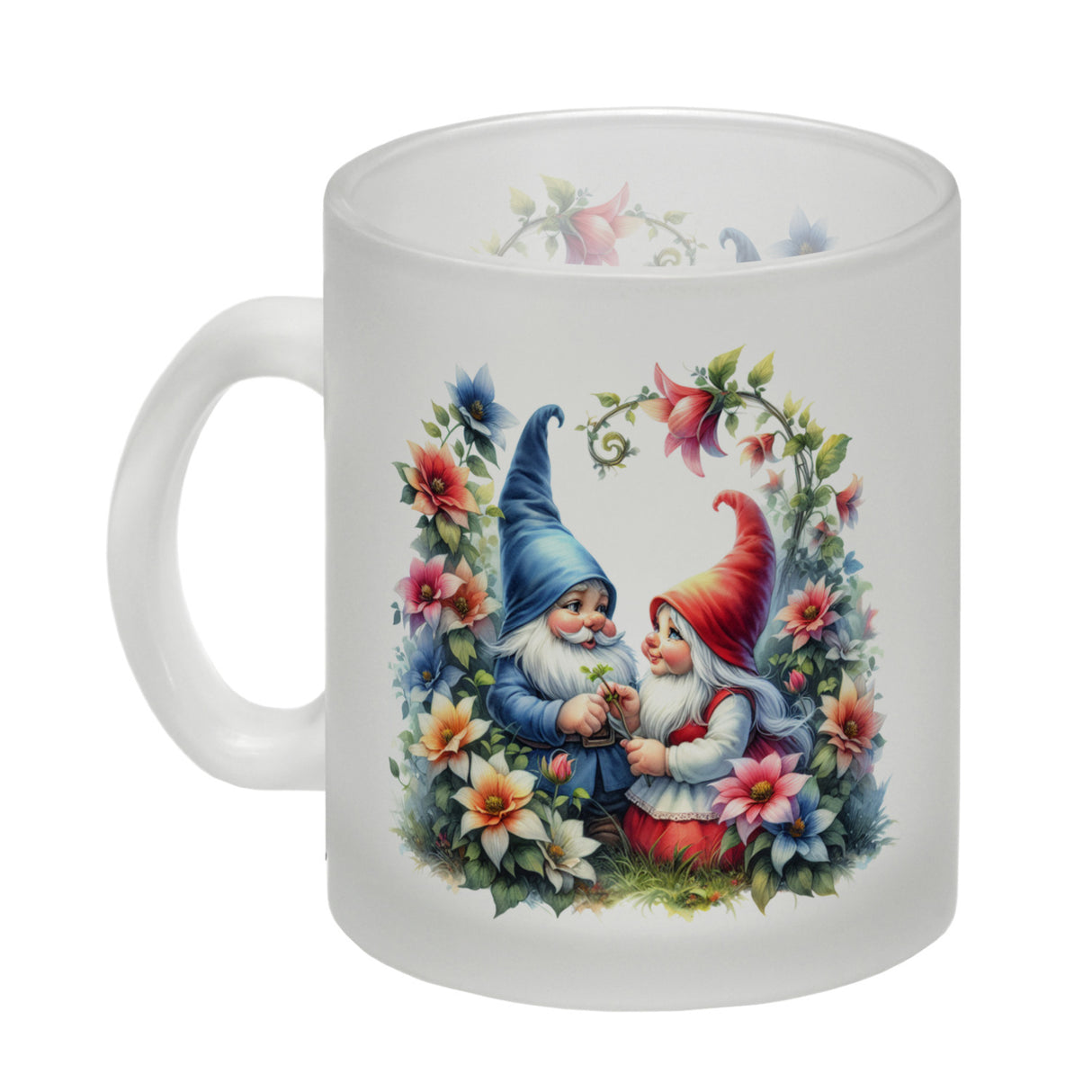 Verliebte Gartenzwerge Kaffeebecher