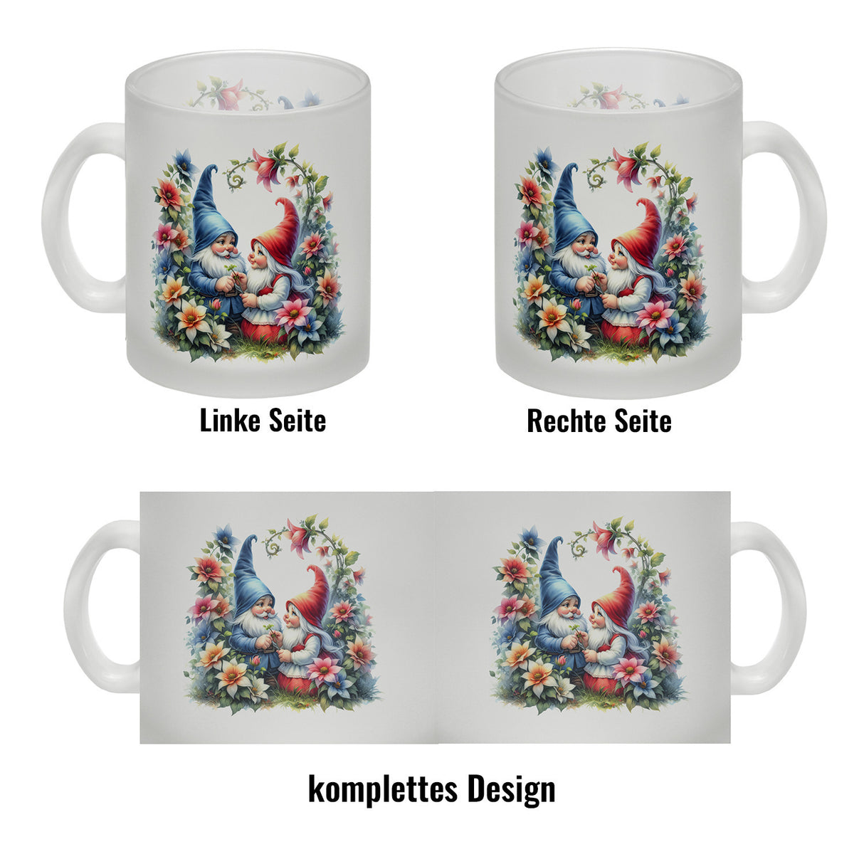 Verliebte Gartenzwerge Kaffeebecher