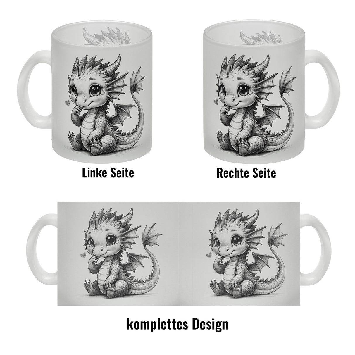 Niedlicher Drache Kaffeebecher