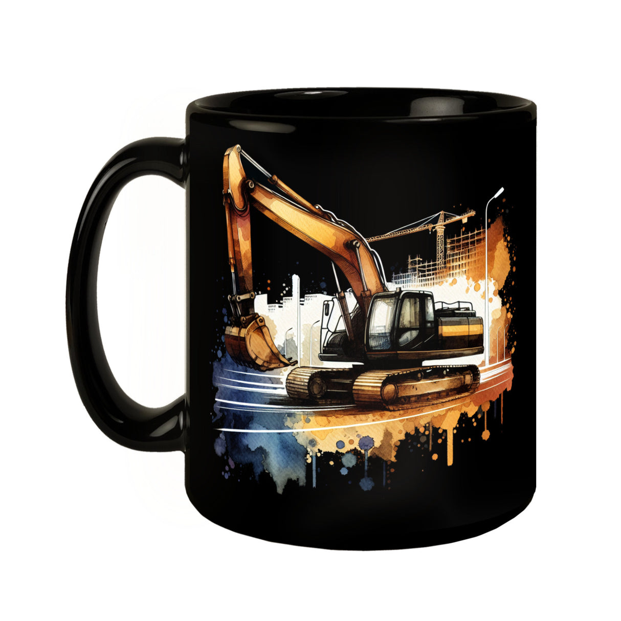Bagger Tasse in Schwarz