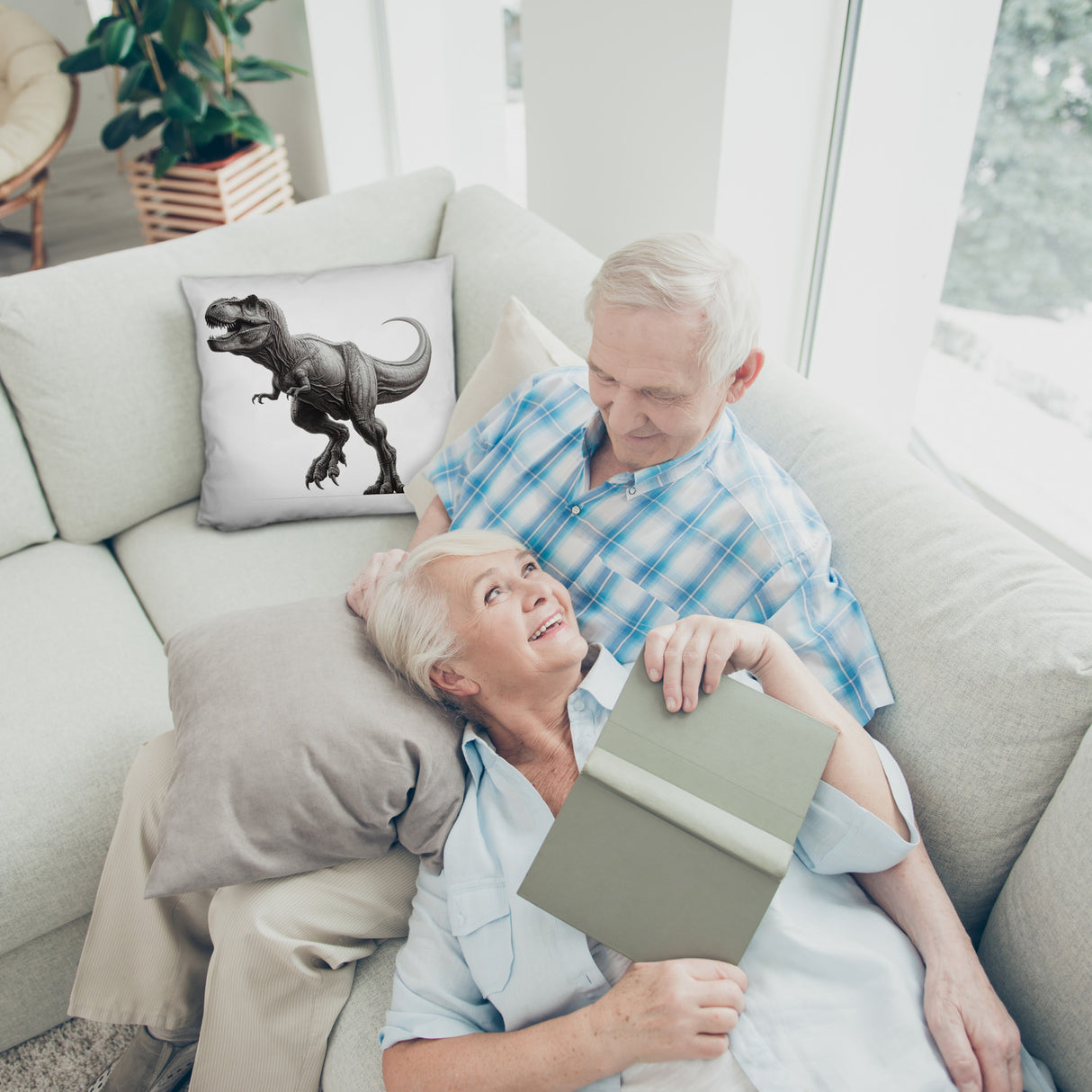 T-Rex Dinosaurier Kissen