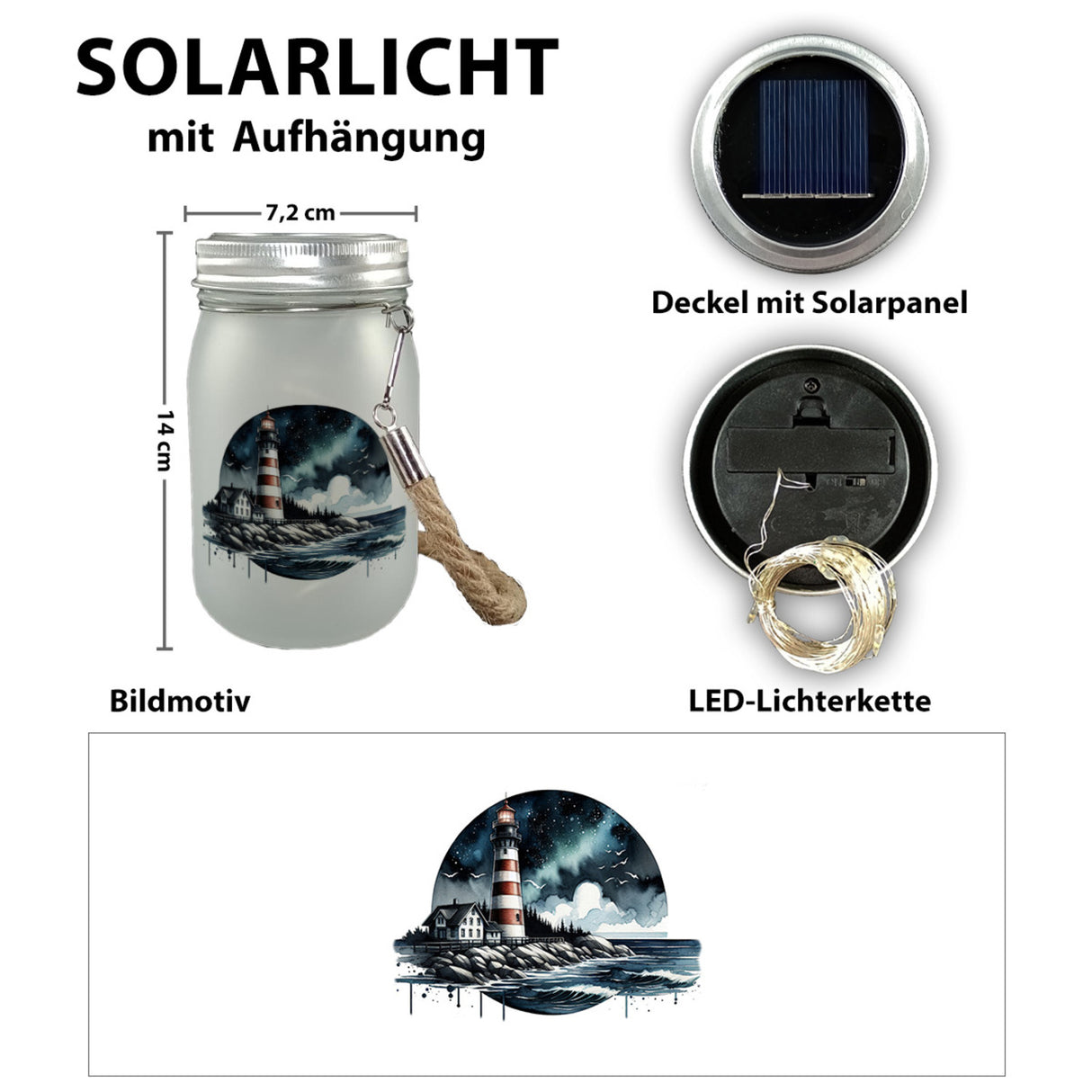 Leuchtturm Solarlicht