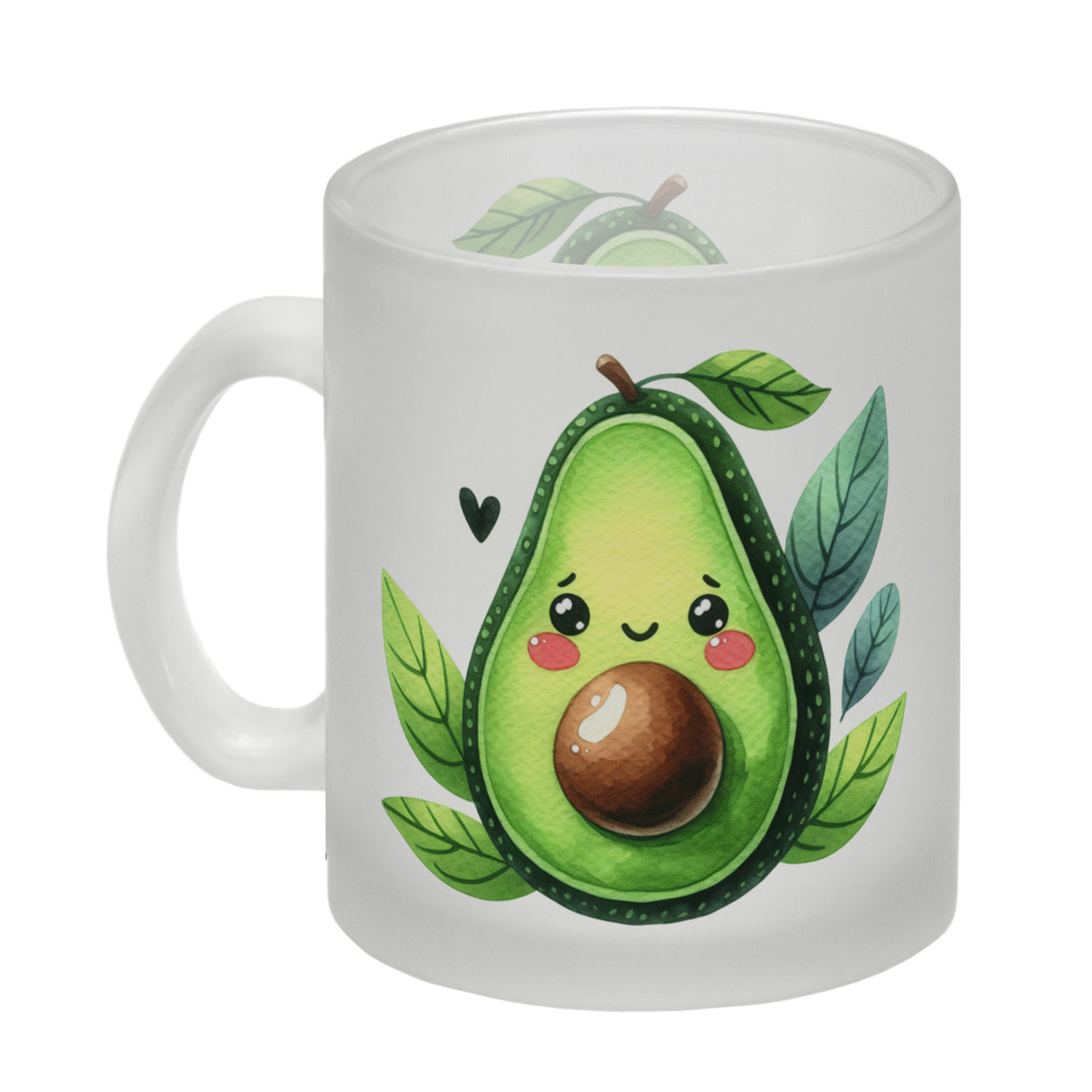 Lächelnde Avocado Kaffeebecher