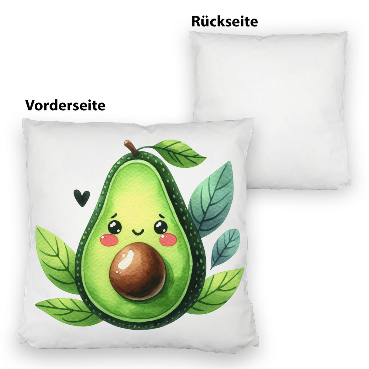 Lächelnde Avocado Kissen