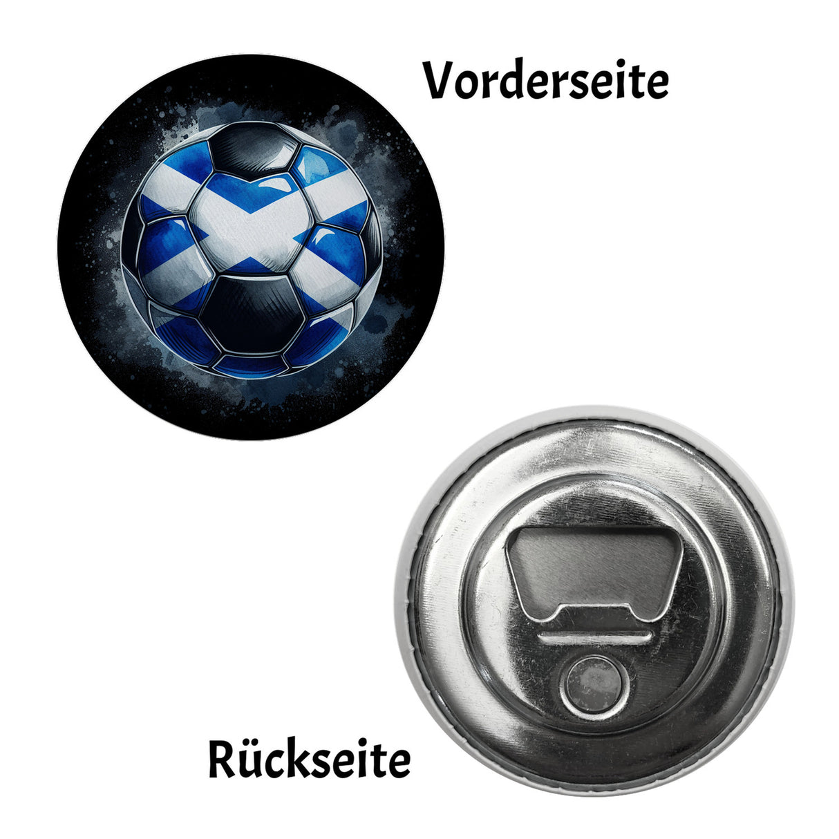 Fußball Schottland Flagge Magnet rund