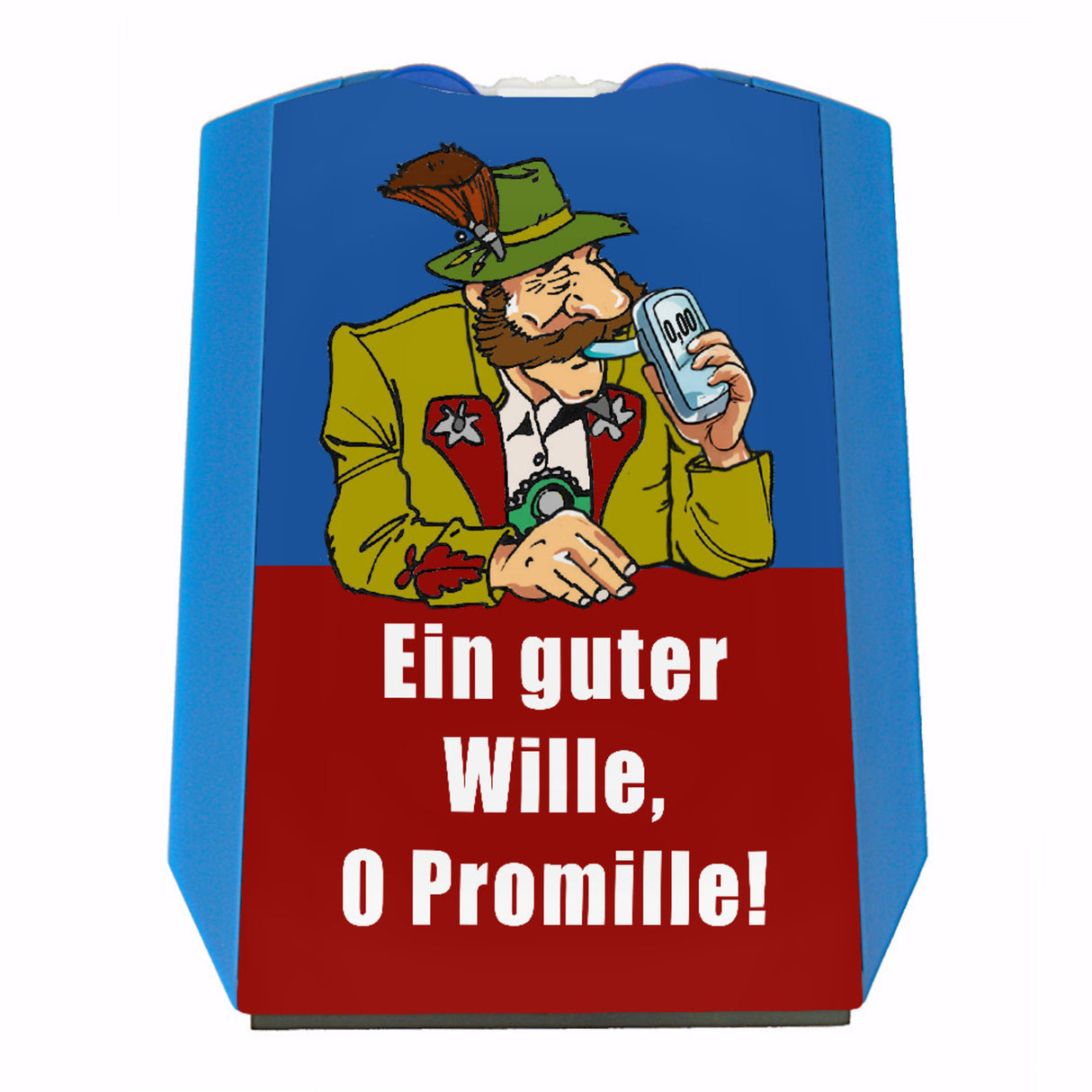 Alkoholtest Biertrinker Parkscheibe mit Spruch Ein guter Wille 0 Promille