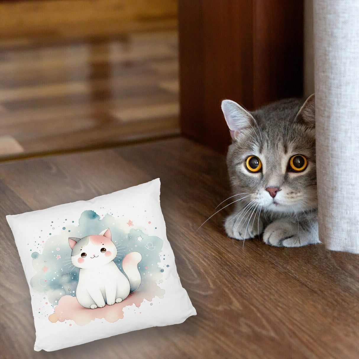 süße Katze Kissen