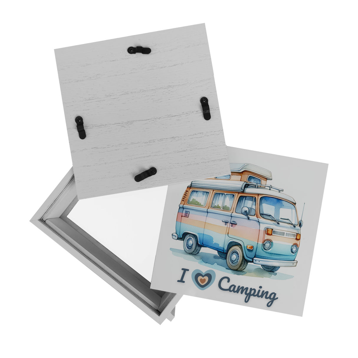 Campervan Spardose mit Spruch I love Camping
