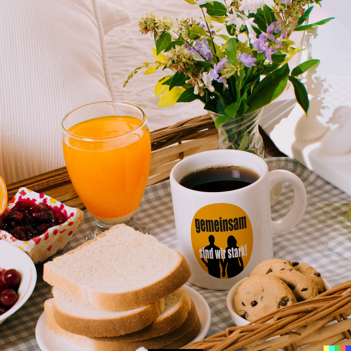 Freundschaft & Liebe Kaffeebecher mit Spruch Gemeinsam sind wir stark