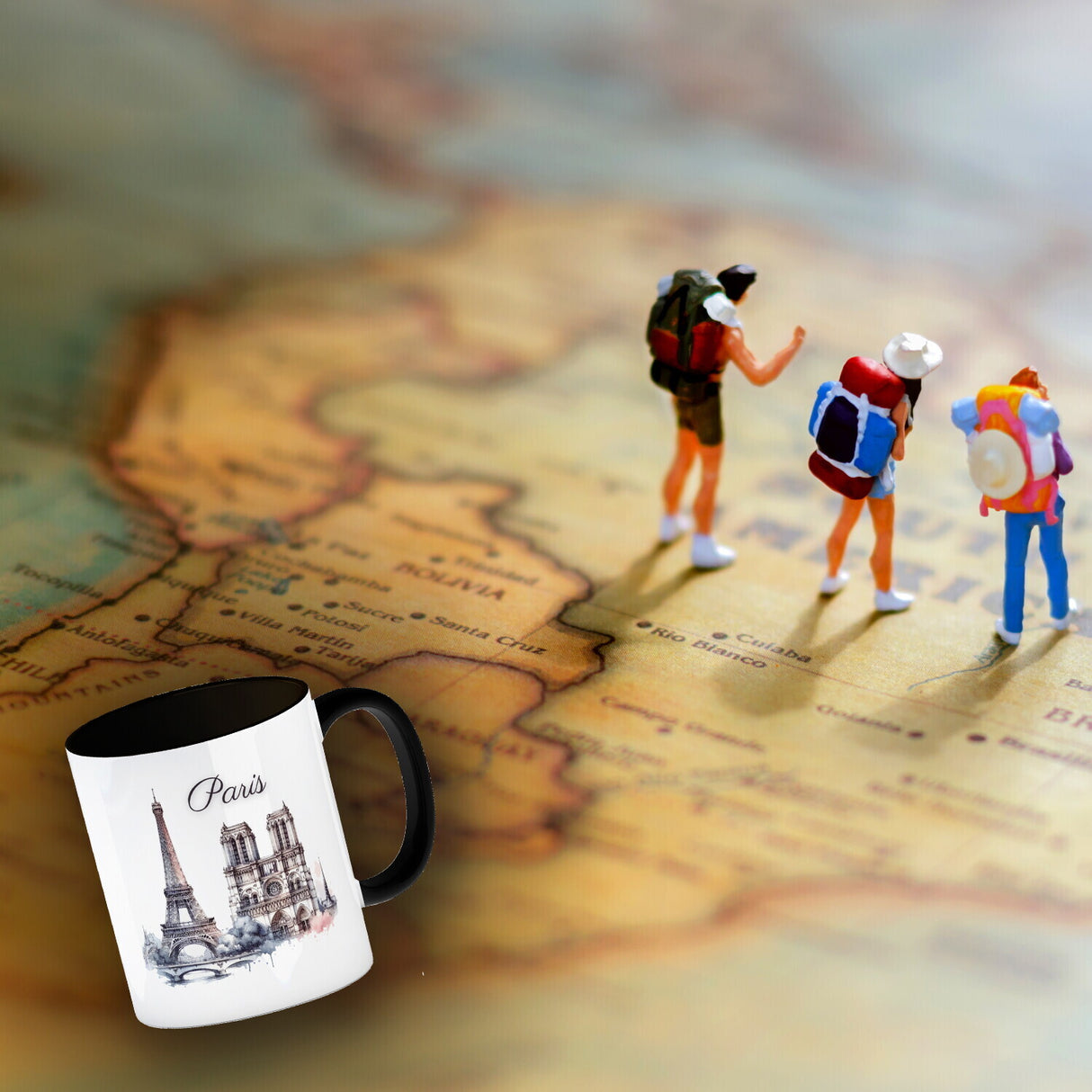 Wahrzeichen Paris Kaffeebecher