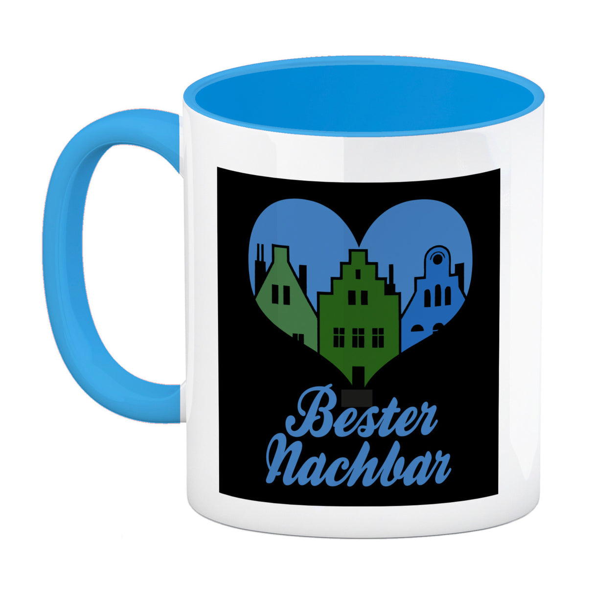 Nachbarschaft Kaffeebecher mit Spruch Bester Nachbar