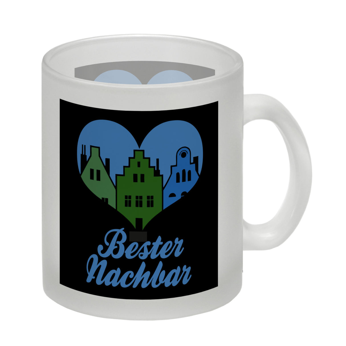 Nachbarschaft Kaffeebecher mit Spruch Bester Nachbar