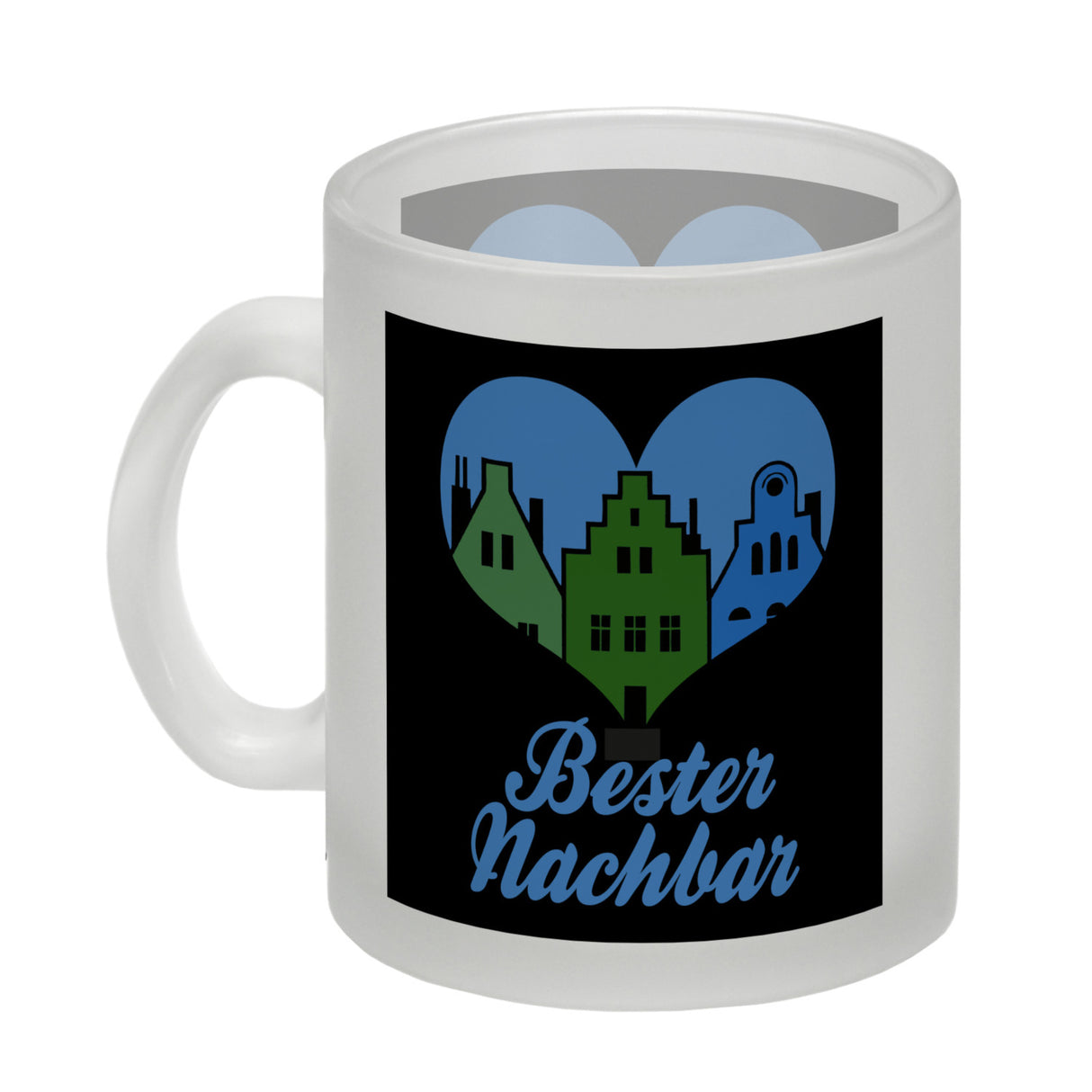 Nachbarschaft Kaffeebecher mit Spruch Bester Nachbar