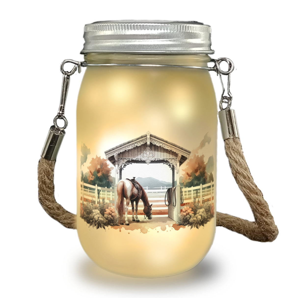 Geschecktes Westernpferd Solarlicht