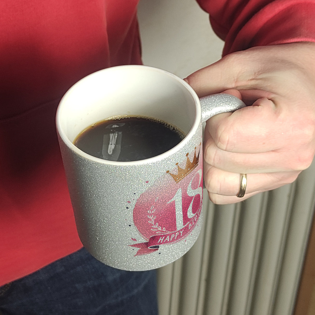 Happy Birthday 18 Krone Kaffeebecher