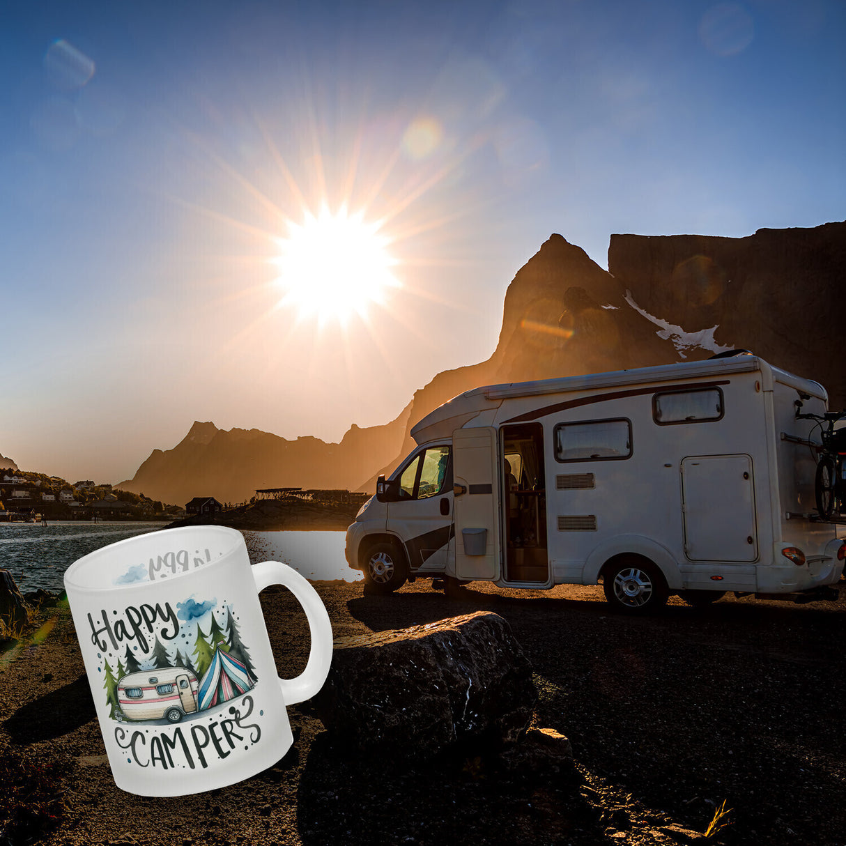 Happy Campers Wohnwagen Kaffeebecher