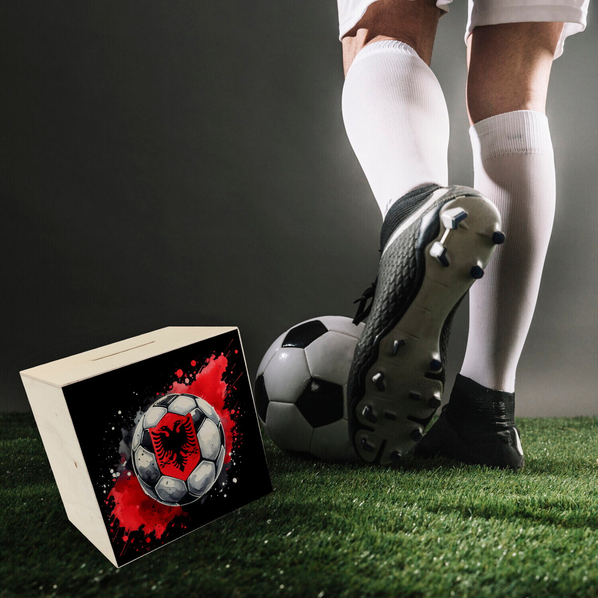 Fußball Albanien Spardose