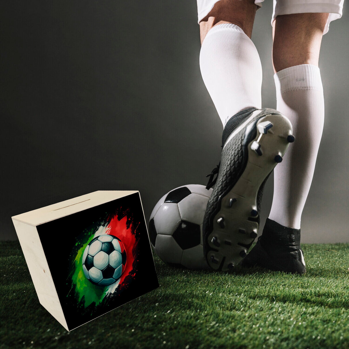Fußball Italien Flagge Spardose