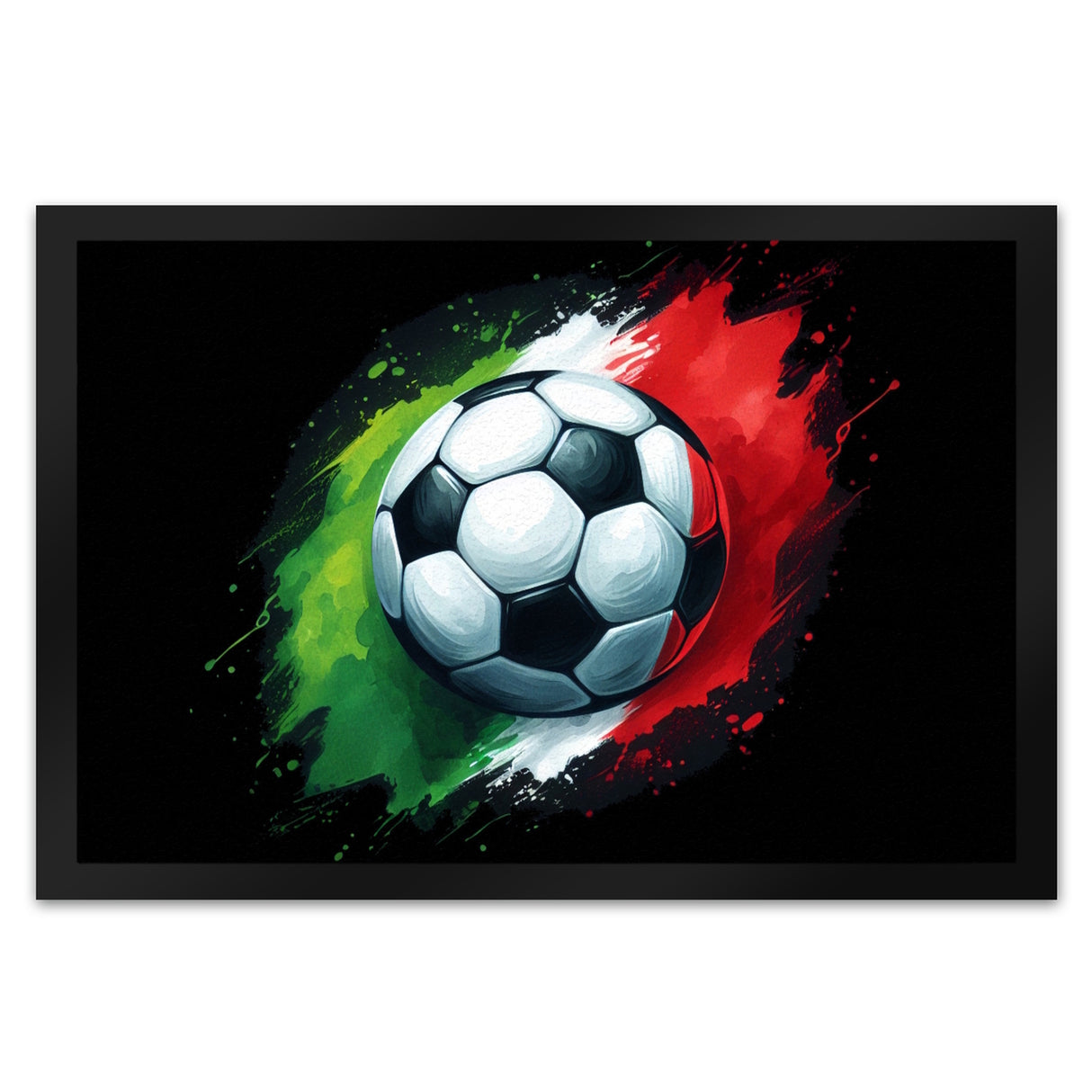Fußball Italien Flagge Fußmatte in 35x50 cm
