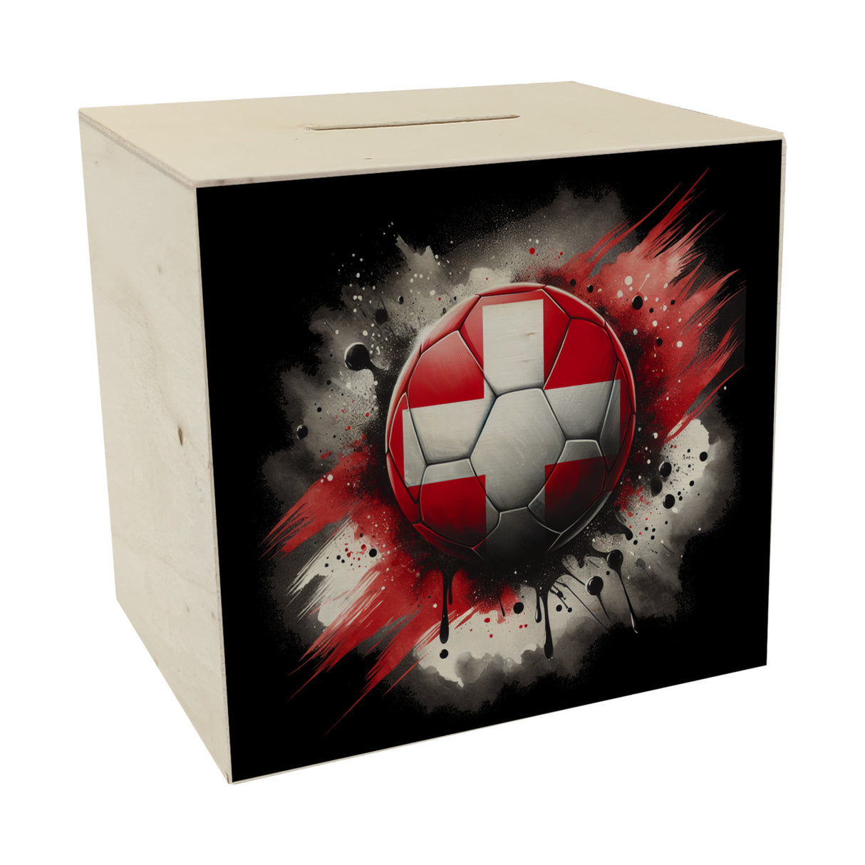 Fußball Schweiz Flagge Spardose